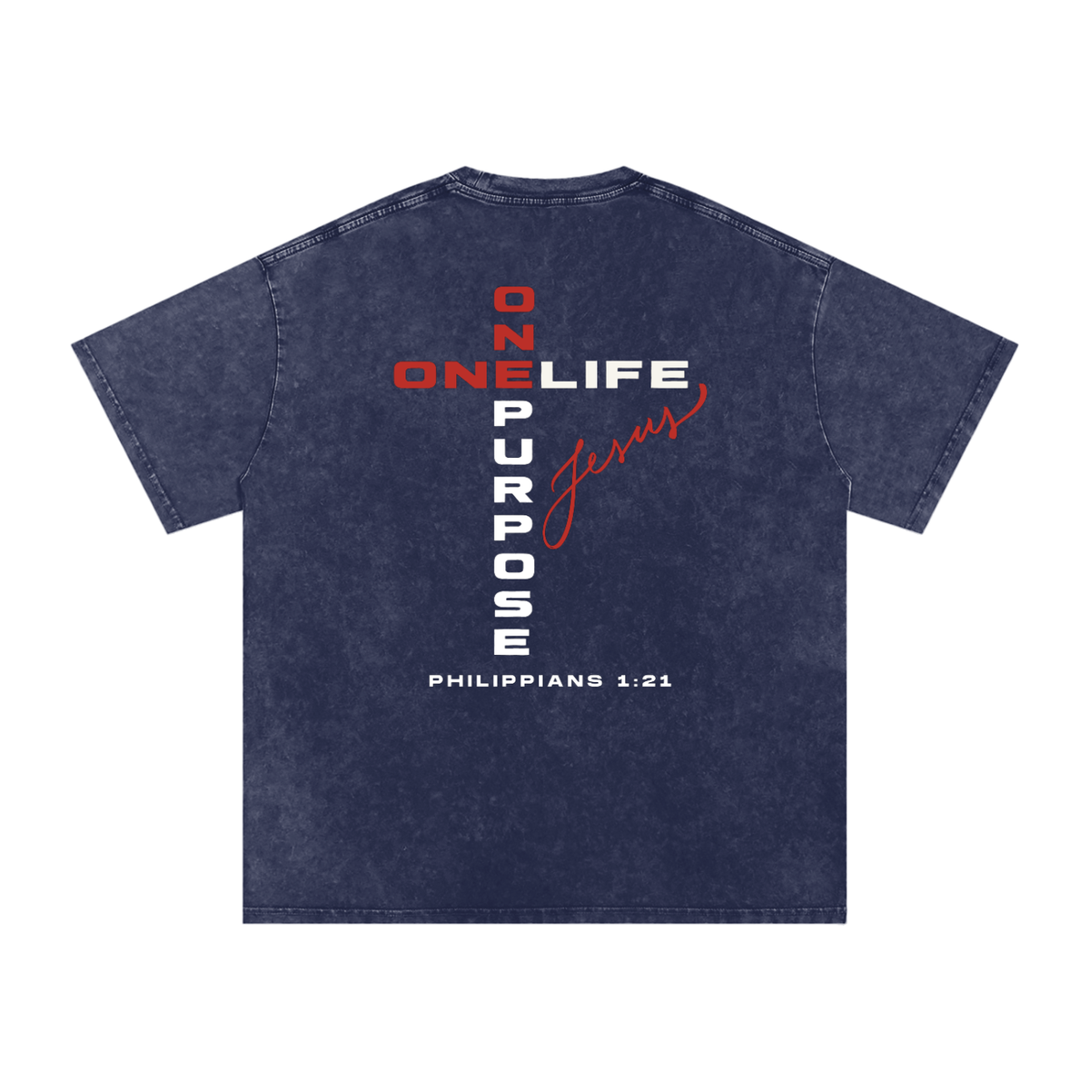 One Life Snow-Washed Tee