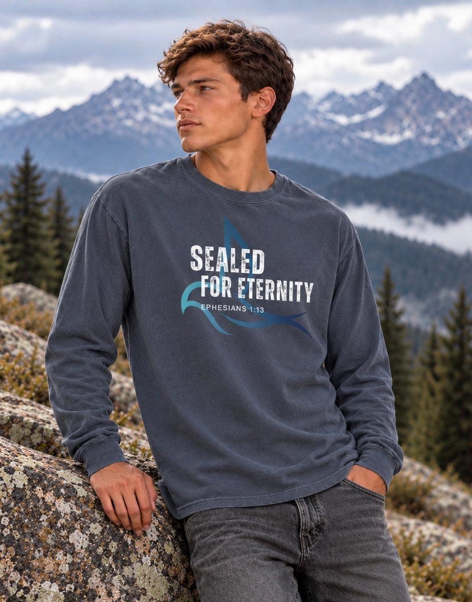 Sealed for Eternity Garment-Dyed Long Sleeve Tee