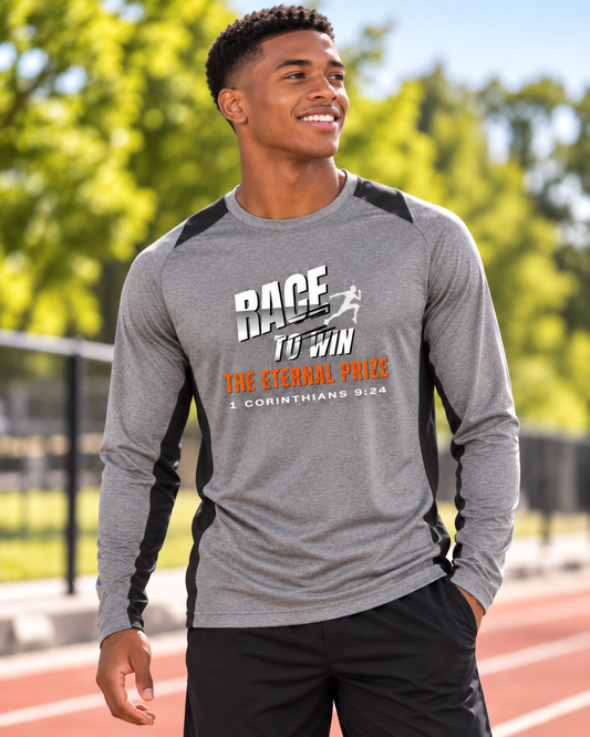 Race To Win Men's Colorblock Performance Tee