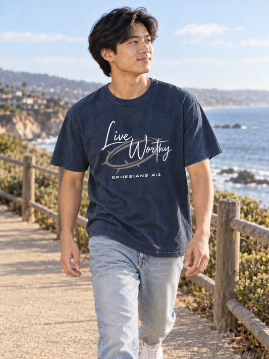 Live Worthy Garment-Dyed Tee