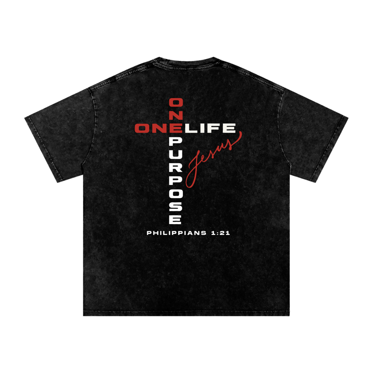 One Life Snow-Washed Tee