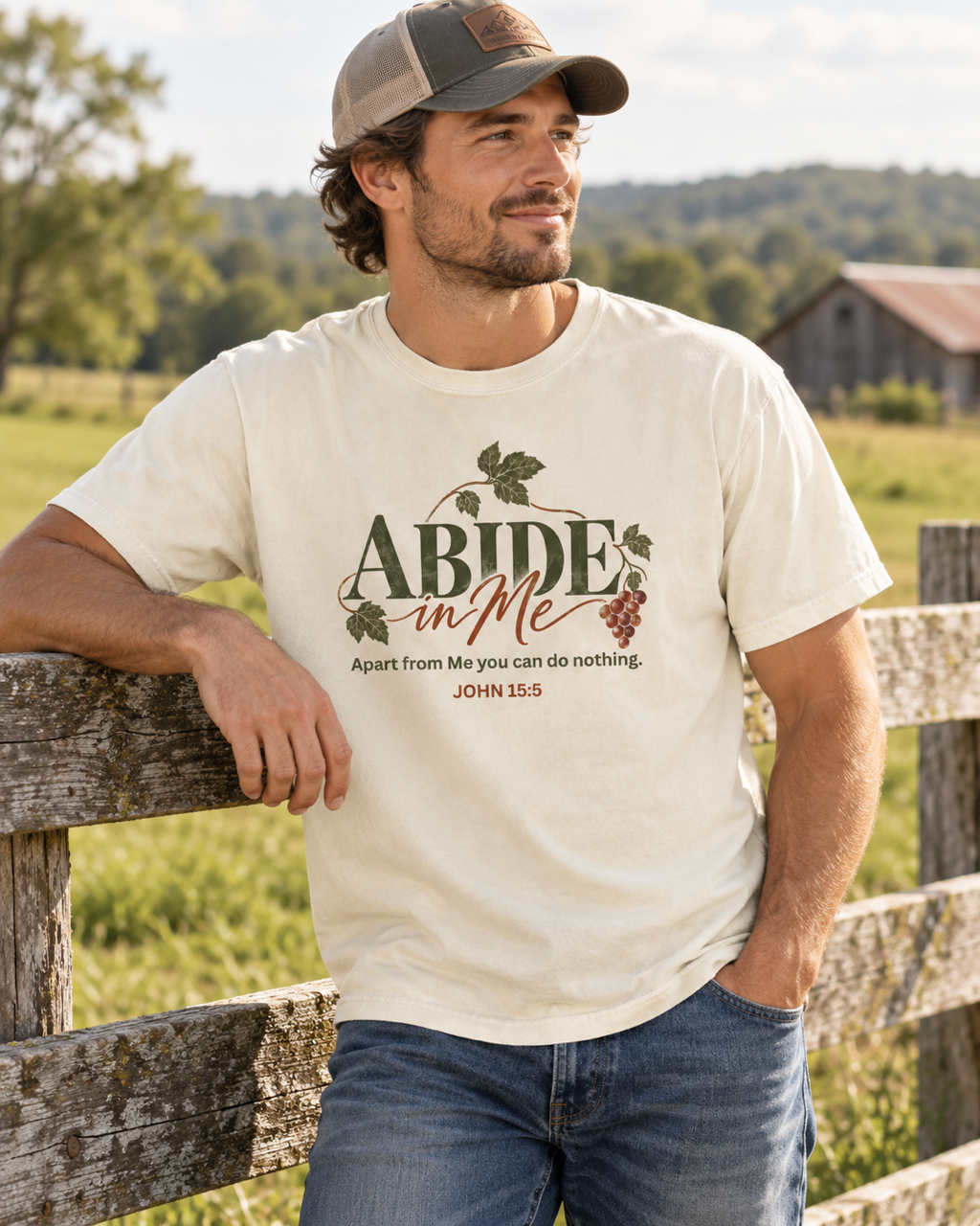 Abide In Me Garment-Dyed Tee