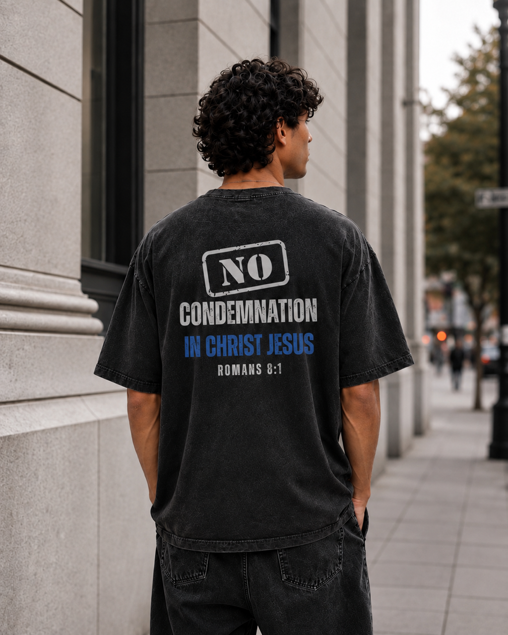 No Condemnation Snow-Washed Tee