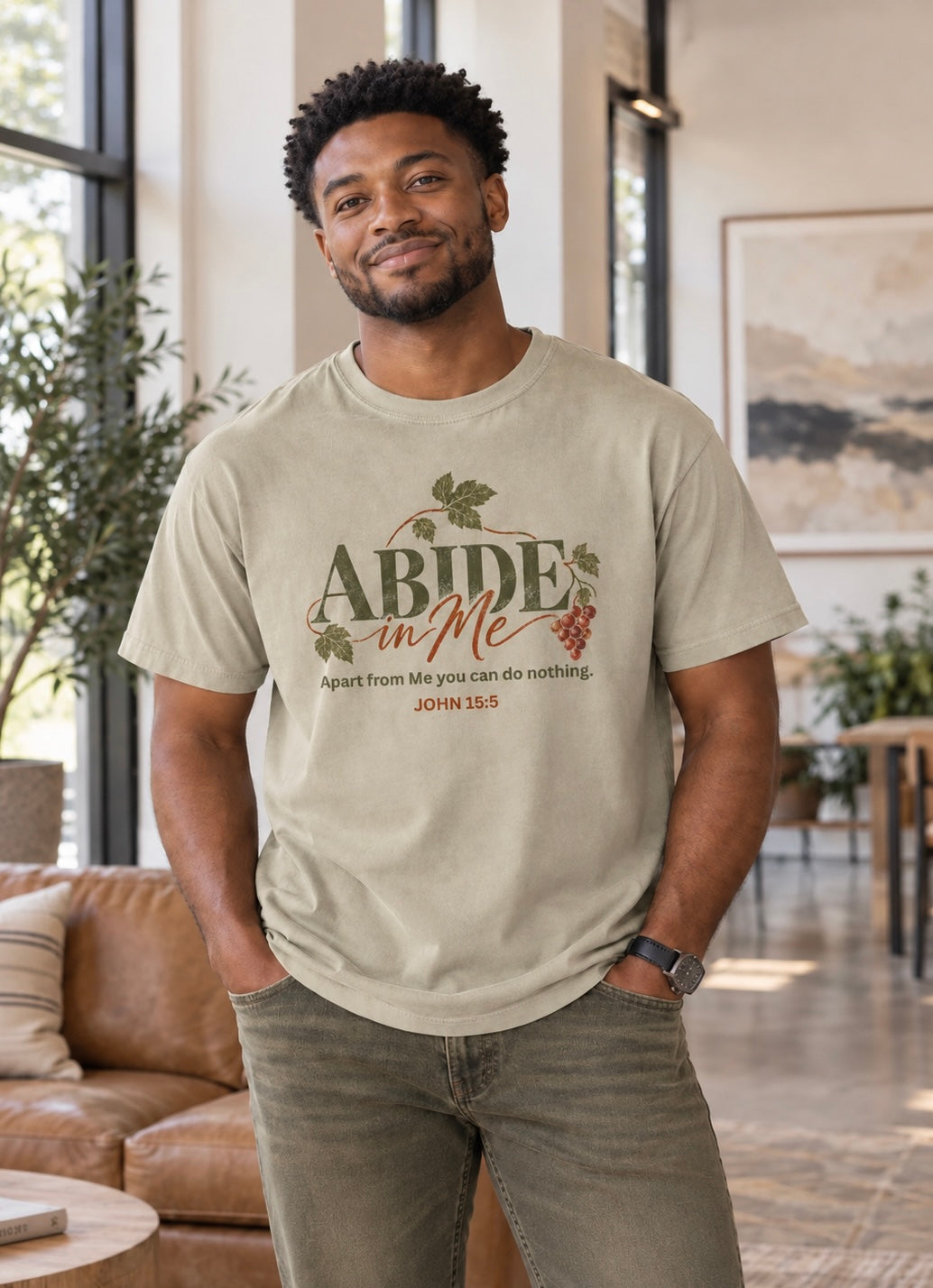 Abide In Me Garment-Dyed Tee