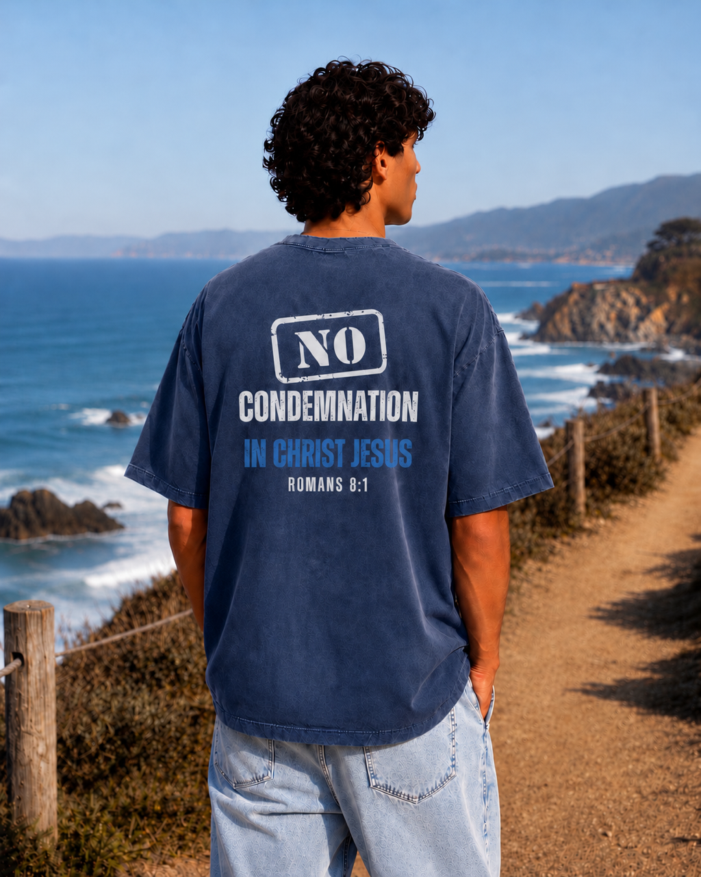 No Condemnation Snow-Washed Tee