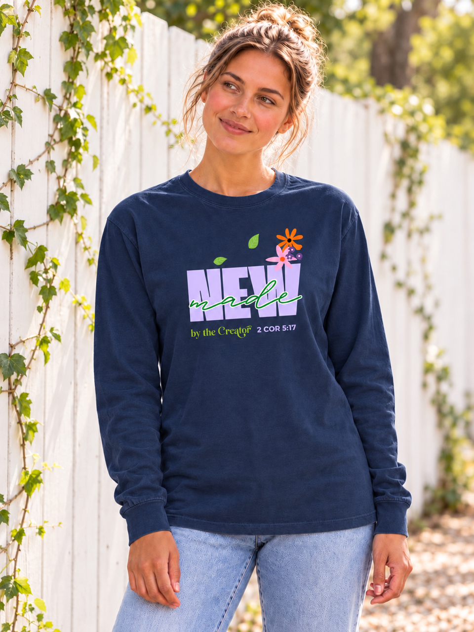 Made New Garment-Washed Long Sleeve Tee