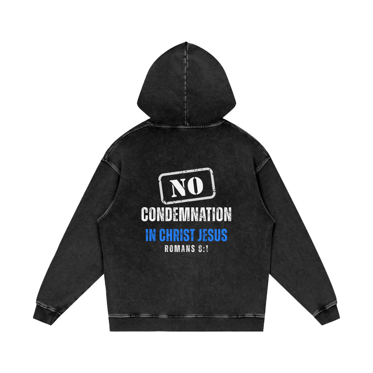 No Condemnation Snow-Washed Heavyweight Hoodie