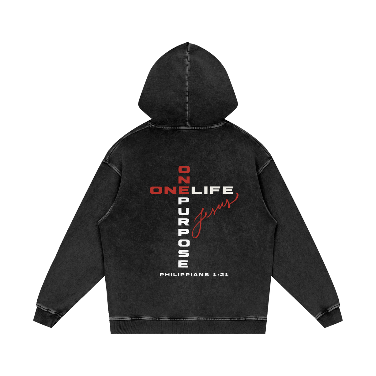 One Life Snow-Washed Hoodie