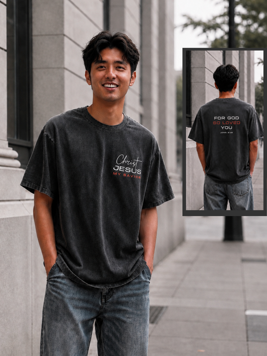 For God So Love You Snow-Washed Tee